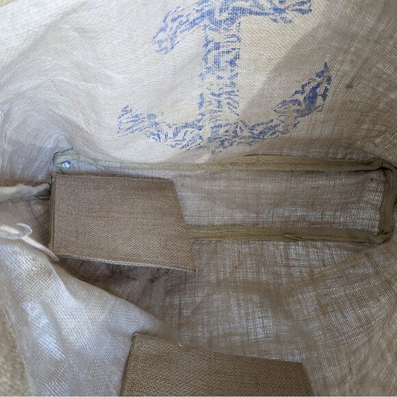 Boho Brown Jute Anchor Coastal Beach Tote Bag - Picture 4 of 7